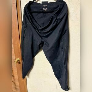 Torrid Black Leggings with Mesh Detail